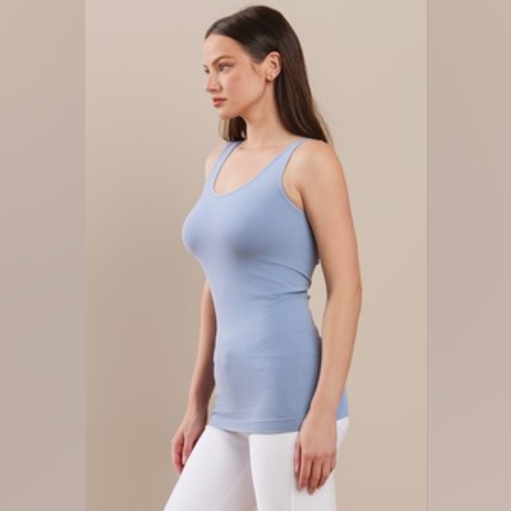 Blue Revercible Tank Top - Picture 4 of 5